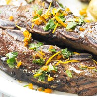 Barbecued beef short ribs