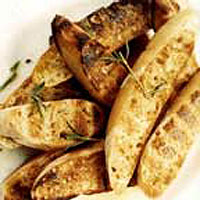 Barbecued bruschettas