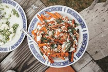 Barbecued carrots