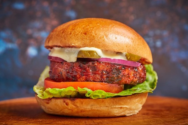  Barbecued celeriac burger