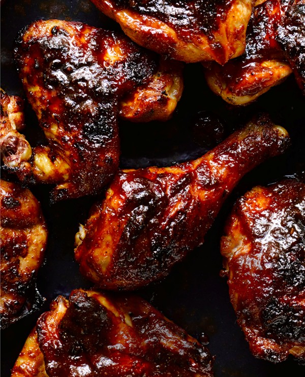 Barbecued chicken