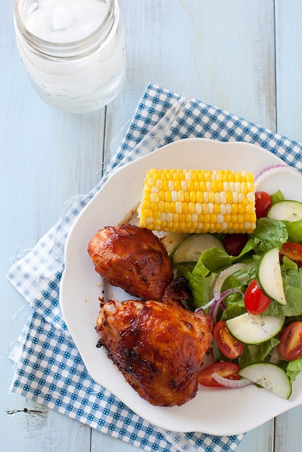 Barbecued chicken