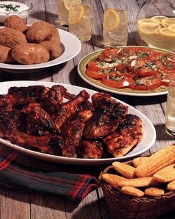 Barbecued chicken