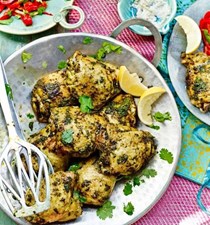 Barbecued chicken with chermoula
