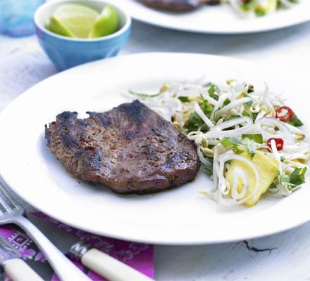 Barbecued chilli duck and pineapple salad