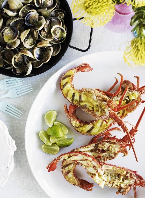 Barbecued clams