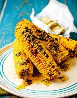 Barbecued corn