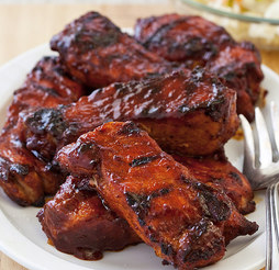 Barbecued country-style ribs