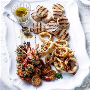 Barbecued fruits de mer