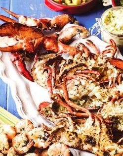 Barbecued lobster