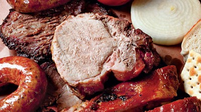 Barbecued pork loin