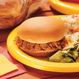 Barbecued pork sandwiches