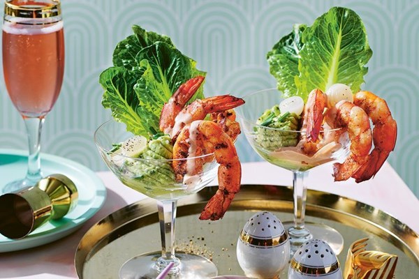 Barbecued prawn cocktail