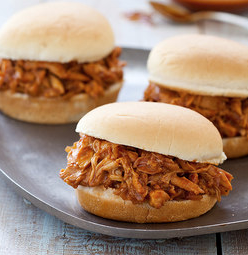 Barbecued pulled chicken