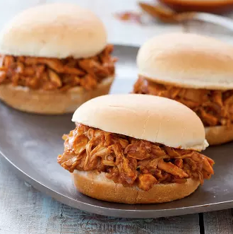 Barbecued pulled chicken