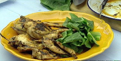 Barbecued quail
