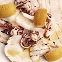 Barbecued squid