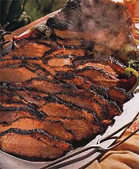 Barbecued Texas beef brisket