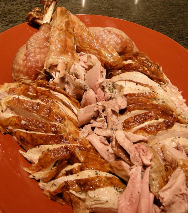 Barbecued turkey