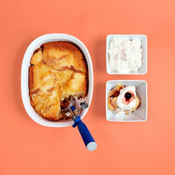 Barbs B Q’s pineapple upside-down cobbler