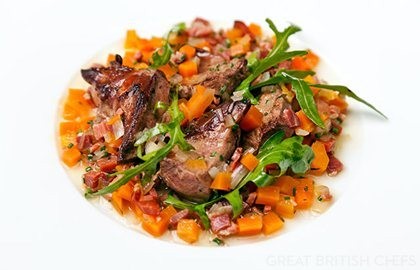 Barigoule of pork heart stew