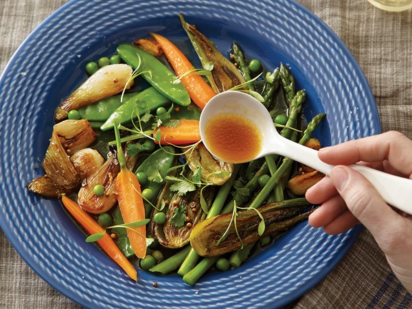 Barigoule of spring vegetables