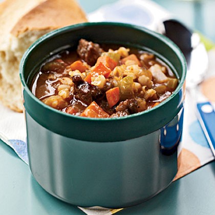 Barley and beef soup