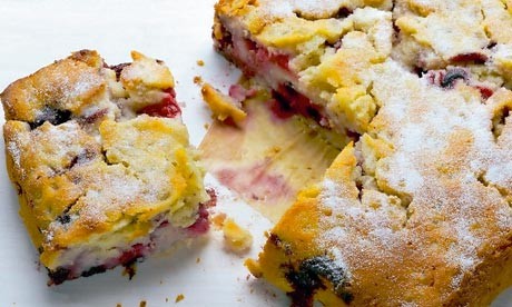 Barley and berry pudding
