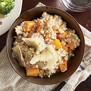 Barley and butternut risotto