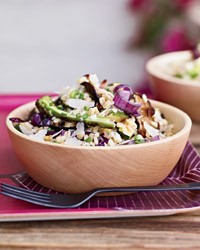 Barley and grilled vegetable salad