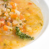 Barley and vegetable soup