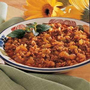 Barley burger stew