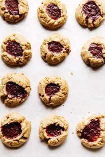 Barley thumbprint cookies
