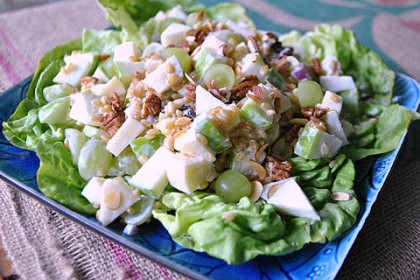 Barley Waldorf salad