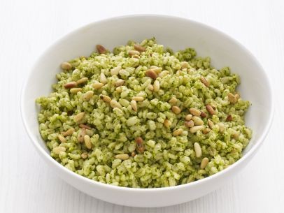 Barley with lemon-parsley pesto