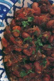 Barlotti beans in olive oil (Zetinyagli barbunya)