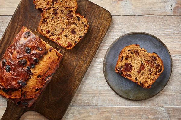 Barmbrack with cider-soaked fruit