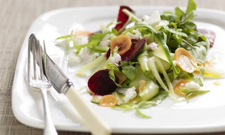 Barny Haughton's barleywood garden salad with walnut oil dressing