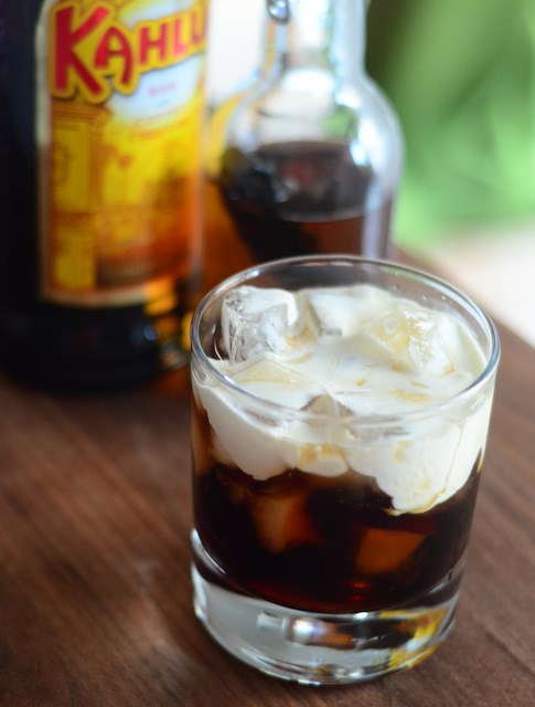 Barrel aged vanilla white Russian