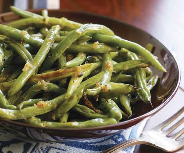 Basic roasted green beans