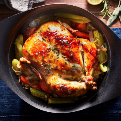 Basic whole roast chicken
