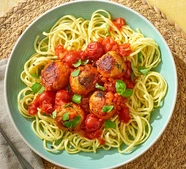 Basil & lemon chicken meatballs