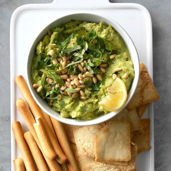 Basil & toasted pine nuts [guacamole]