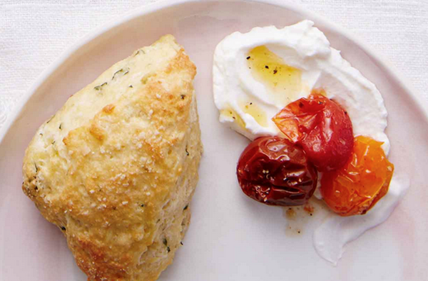 Basil and Parmesan scones