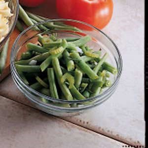 Basil buttered beans