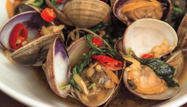 Basil clams (Ta xiang ge li)
