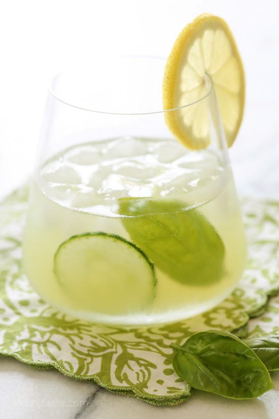 Basil-cucumber gin cooler