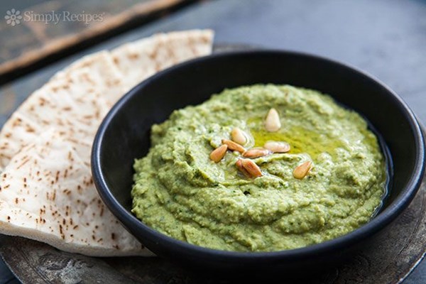 Basil hummus