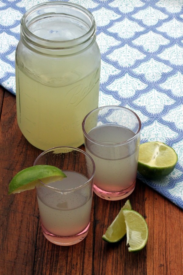 Basil infused limeade