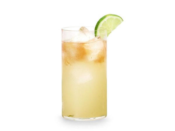 Basil-lime rum fizz
